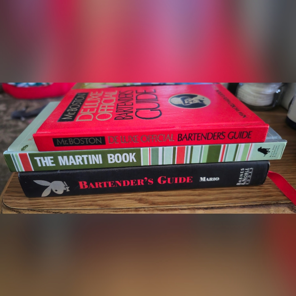 Bartender Books-all EUC Playboy,Mr. Boston Martini